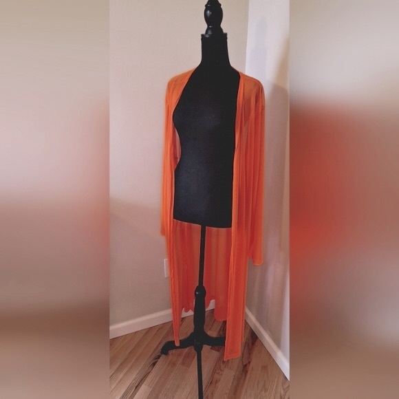 Other - 📌 Orange Sz 4X Cover Up | Long Sleeve | Love